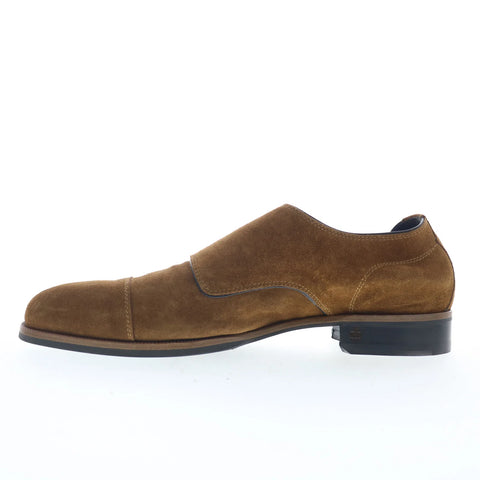 Di Bianco Isernia Mens Brown Suede Loafers & Slip Ons Casual Shoes