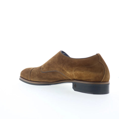 Di Bianco Isernia Mens Brown Suede Loafers & Slip Ons Casual Shoes