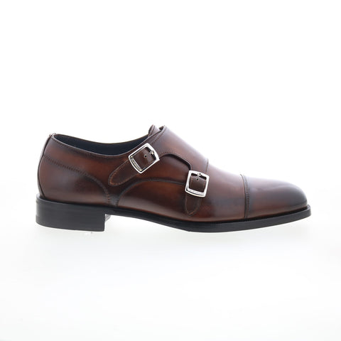 Di Bianco Isernia Mens Brown Leather Loafers & Slip Ons Casual Shoes