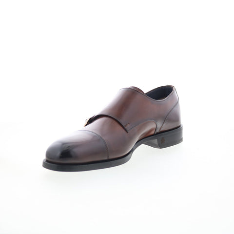 Di Bianco Isernia Mens Brown Leather Loafers & Slip Ons Casual Shoes