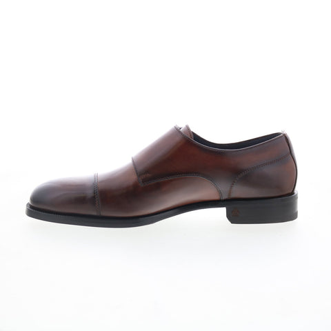 Di Bianco Isernia Mens Brown Leather Loafers & Slip Ons Casual Shoes