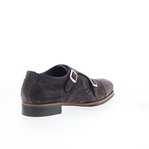 Di Bianco Isernia Lavagna Mens Gray Suede Loafers & Slip Ons Casual Shoes