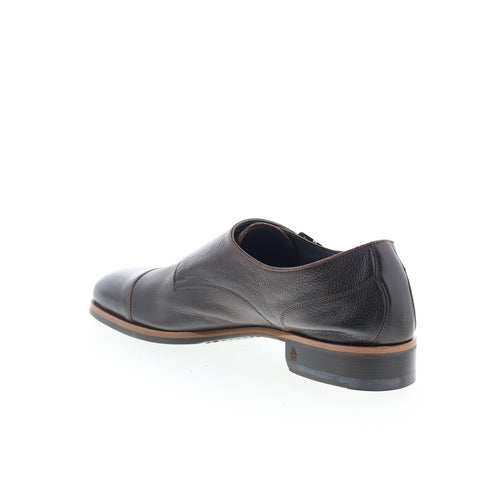 Di Bianco Isernia Mens Brown Leather Loafers & Slip Ons Casual Shoes