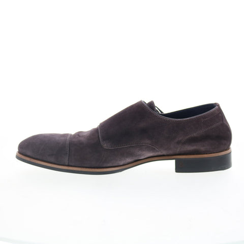 Di Bianco Isernia Mens Brown Suede Loafers & Slip Ons Casual Shoes