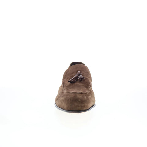 Di Bianco Istria Mens Brown Suede Slip On Loafers & Slip Ons Casual Shoes