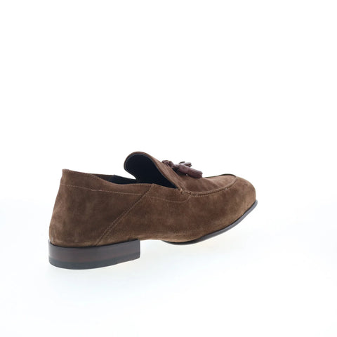 Di Bianco Istria Mens Brown Suede Slip On Loafers & Slip Ons Casual Shoes