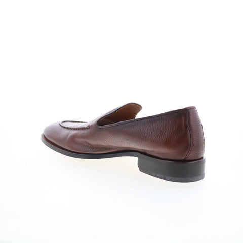 Di Bianco Istria Mens Brown Leather Slip On Loafers & Slip Ons Casual Shoes
