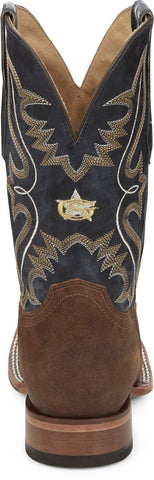Justin Boots Dillon Square Toe Cowhide Mens Brown Wide Cowboy Western Boots