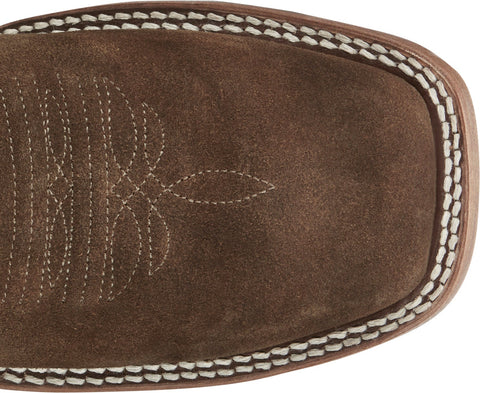 Justin Boots Dillon Waxy Square Toe Cowhide Mens Brown Cowboy Western Boots