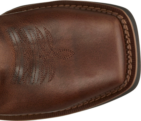 Justin Boots Lathey Nano Composite Toe Water Buffalo Womens Brown Work Boots