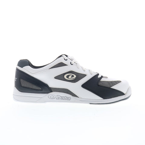 Dexter Jason4-5-1 Womens White Leather Lace Up Athletic Bowling Shoes