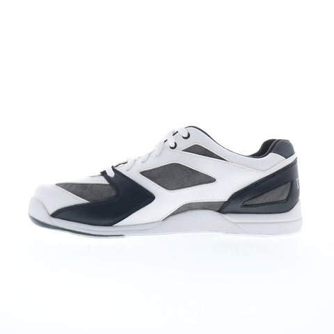Dexter Jason4-5-1 Womens White Leather Lace Up Athletic Bowling Shoes