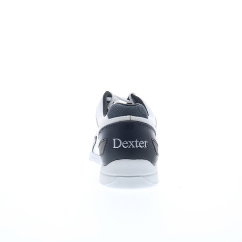 Dexter Jason4-5-1 Womens White Leather Lace Up Athletic Bowling Shoes