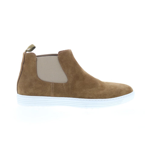 Pastori by Di Bianco Julianus Mens Brown Suede Slip On Chelsea Boots