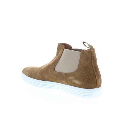 Pastori by Di Bianco Julianus Mens Brown Suede Slip On Chelsea Boots