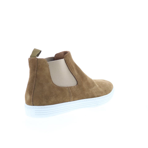 Pastori by Di Bianco Julianus Mens Brown Suede Slip On Chelsea Boots