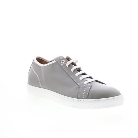 Pastori by Di Bianco Julius Mens Gray Leather Lace Up Lifestyle Sneakers Shoes
