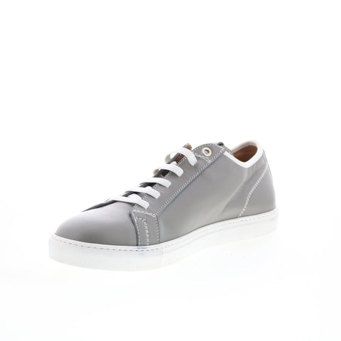 Pastori by Di Bianco Julius Mens Gray Leather Lace Up Lifestyle Sneakers Shoes