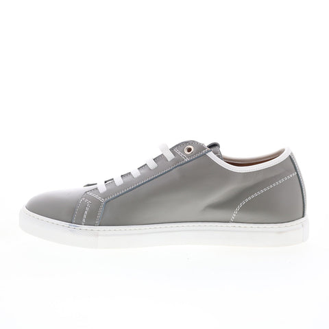 Pastori by Di Bianco Julius Mens Gray Leather Lace Up Lifestyle Sneakers Shoes