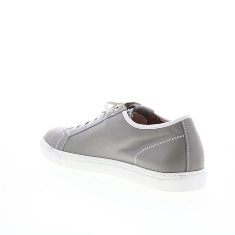 Pastori by Di Bianco Julius Mens Gray Leather Lace Up Lifestyle Sneakers Shoes
