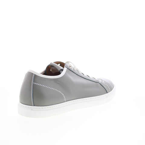 Pastori by Di Bianco Julius Mens Gray Leather Lace Up Lifestyle Sneakers Shoes