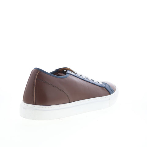 Pastori by Di Bianco Julius Mens Brown Leather Lifestyle Sneakers Shoes