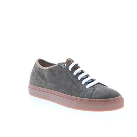 Pastori by Di Bianco Julius Mens Gray Suede Lace Up Lifestyle Sneakers Shoes