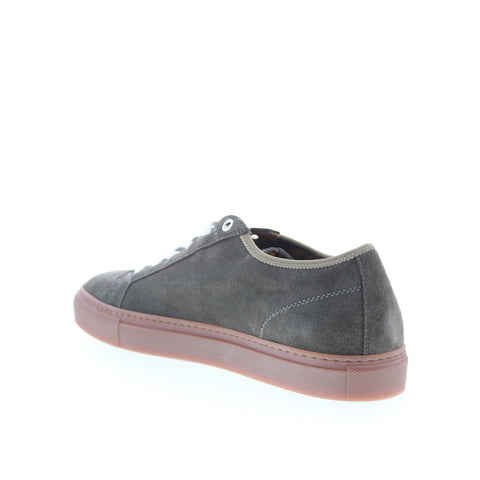 Pastori by Di Bianco Julius Mens Gray Suede Lace Up Lifestyle Sneakers Shoes