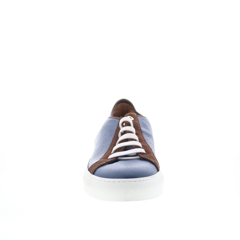 Pastori by Di Bianco Julius Mens Blue Leather Lifestyle Sneakers Shoes