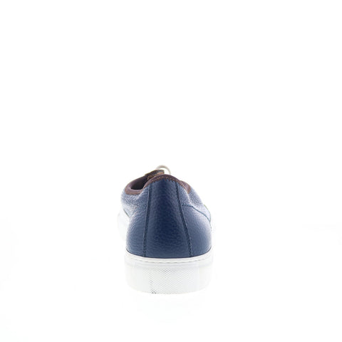 Pastori by Di Bianco Julius Mens Blue Leather Lifestyle Sneakers Shoes