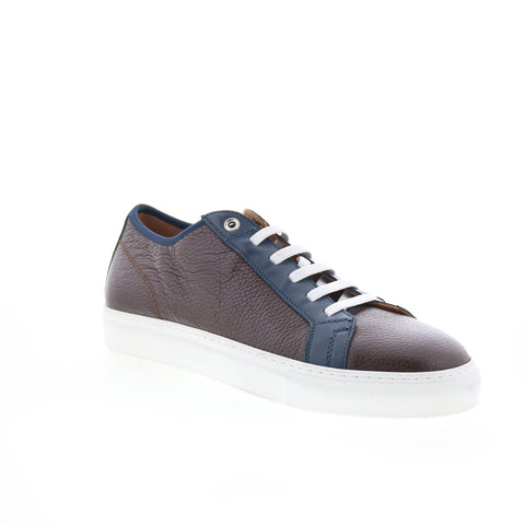 Pastori by Di Bianco Julius Mens Brown Leather Lifestyle Sneakers Shoes