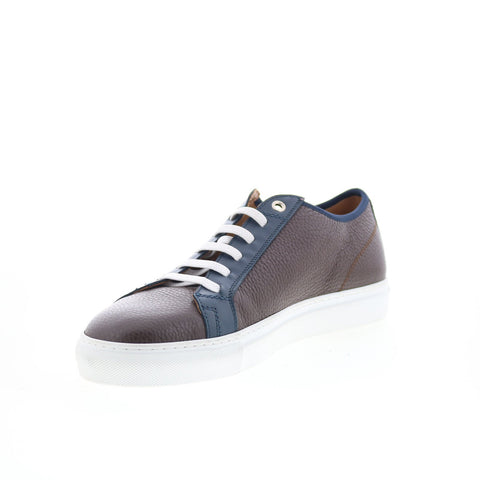 Pastori by Di Bianco Julius Mens Brown Leather Lifestyle Sneakers Shoes