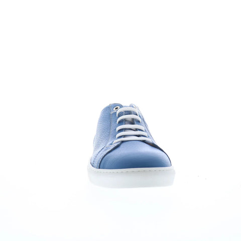 Pastori by Di Bianco Julius Mens Blue Leather Lifestyle Sneakers Shoes