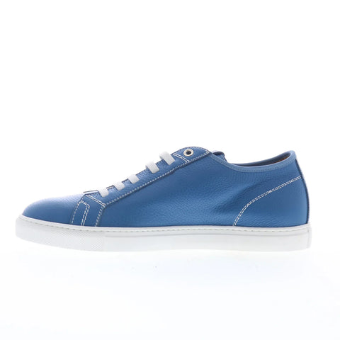 Pastori by Di Bianco Julius Mens Blue Leather Lifestyle Sneakers Shoes