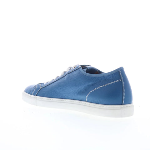 Pastori by Di Bianco Julius Mens Blue Leather Lifestyle Sneakers Shoes