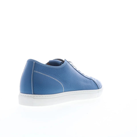 Pastori by Di Bianco Julius Mens Blue Leather Lifestyle Sneakers Shoes