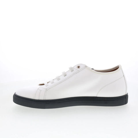 Pastori by Di Bianco Julius Mens White Leather Lifestyle Sneakers Shoes