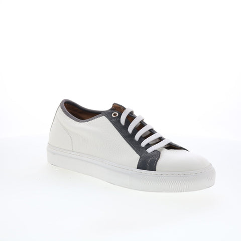 Pastori by Di Bianco Julius Mens White Leather Lifestyle Sneakers Shoes