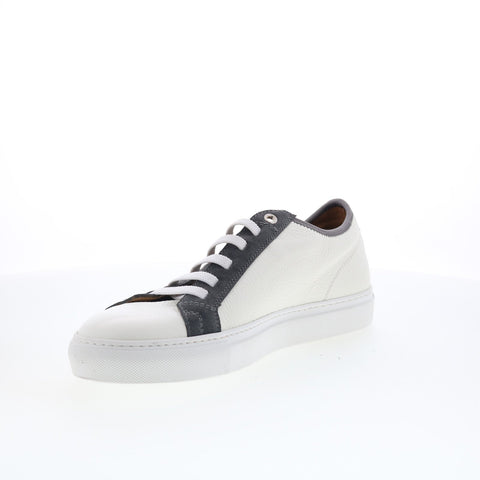 Pastori by Di Bianco Julius Mens White Leather Lifestyle Sneakers Shoes