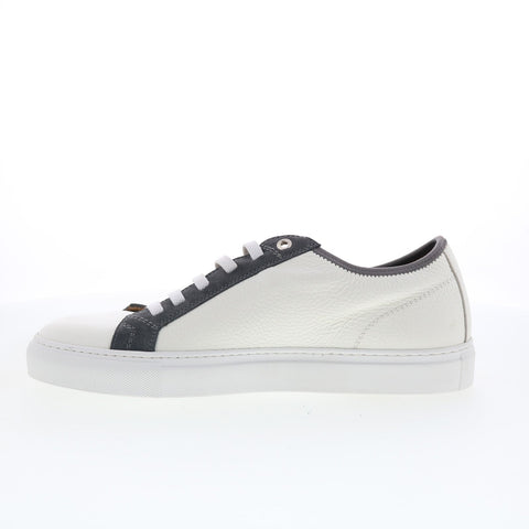 Pastori by Di Bianco Julius Mens White Leather Lifestyle Sneakers Shoes