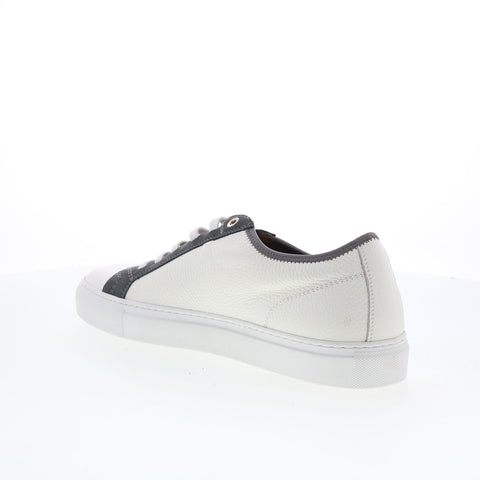 Pastori by Di Bianco Julius Mens White Leather Lifestyle Sneakers Shoes