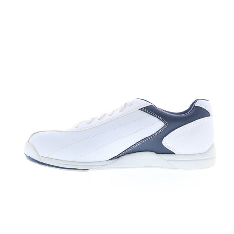 Brunswick K-MART#6A Mens White Leather Lace Up Athletic Bowling Shoes