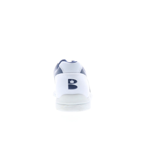 Brunswick K-MART#6A Mens White Leather Lace Up Athletic Bowling Shoes