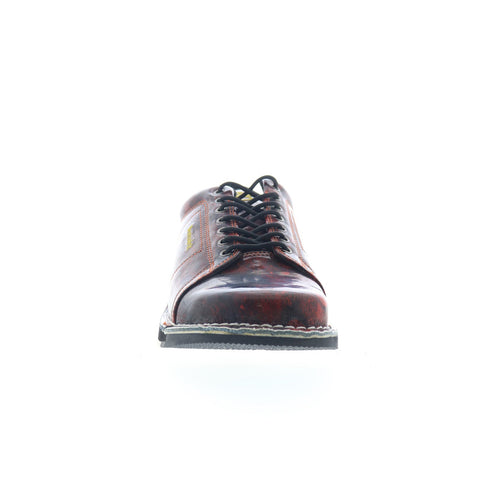 Brunswick K300-6 Mens Burgundy Synthetic Lace Up Athletic Bowling Shoes