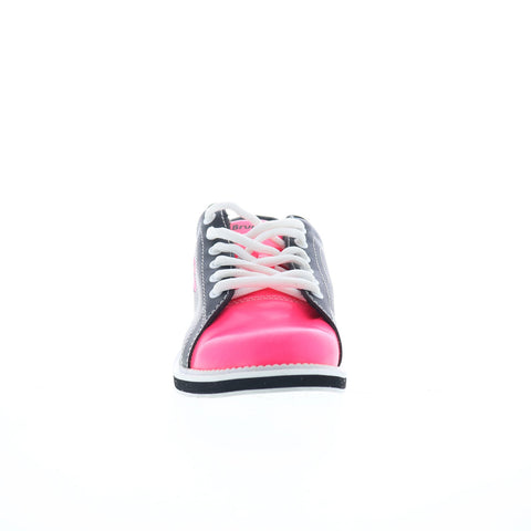 Brunswick Copa K540-3 Mens Black Leather Lace Up Athletic Bowling Shoes