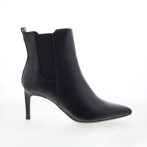Calvin Klein Samara 3 KCSAMARA3 Womens Black Leather Ankle & Booties Boots
