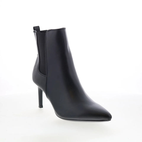 Calvin Klein Samara 3 KCSAMARA3 Womens Black Leather Ankle & Booties Boots