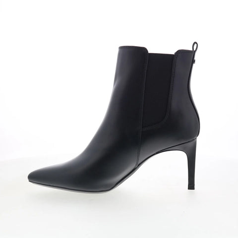 Calvin Klein Samara 3 KCSAMARA3 Womens Black Leather Ankle & Booties Boots