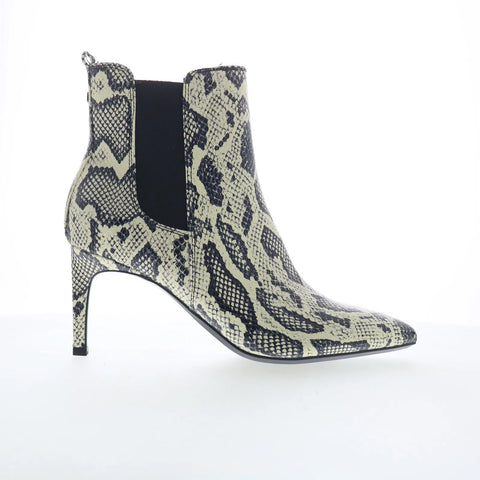 Calvin Klein Samara KCSAMARA Womens Black Leather Ankle & Booties Boots