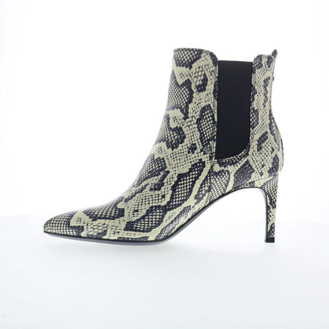 Calvin Klein Samara KCSAMARA Womens Black Leather Ankle & Booties Boots